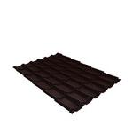 Металлочерепица 1,18х1,15 м 0,5 мм Классик коричневая RAL 8017 rooftop matte 609649