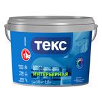 Краска интерьерная Текс Профи база А белая 1,8 л 104031