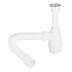 Сифон для раковины Wirquin Pro 1 1/4х40 мм с выпуском d63 мм с соединением 40/50 мм (30718050) 162740