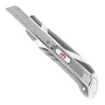 Нож строительный КМ 18 мм с ломающимся лезвием с функцией пружинного лезвия 687578