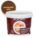 Лак антисептик акриловый Eurotex Аквалазурь канадский орех 2,5 л 822698