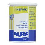 Эмаль для радиаторов Aura Luxpro Thermo база А белая полуматовая акриловая 0,9 л 125195