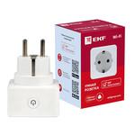 Умная розетка EKF Connect (RCS-1-WF) белая с заземлением 929341