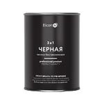 Грунт-эмаль по ржавчине Elcon 3 в 1 матовая черная RAL 9005 0,8 кг