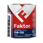 Эмаль ПФ-115 Faktor серая полуматовая 0,8 кг 944117