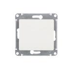 Выключатель Systeme Electric Glossa одноклавишный встраиваемый белый (GSL000111) 138431