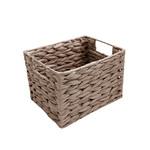 Корзина плетеная для хранения Колос 250х190х170 мм бежевая 958936