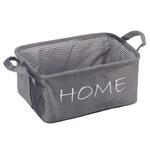Корзина для хранения Велюр 340х220х160 мм серая 958969