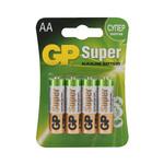 Батарейка GP Batteries Super АА пальчиковая LR6 1,5 В (4 шт.) 632888