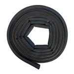 Уплотнитель для окон и дверей 9х5,5 мм 6 м (3+3 м) Р профиль самоклеящийся черный 968940