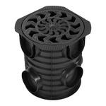 Дождеприемник пластиковый d300 мм Standartpark Spark черный 908584