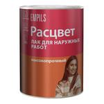Лак алкидный для наружных работ Расцвет бесцветный 0,8 кг глянцевый 144286