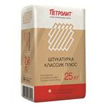 Штукатурка цементная Петролит Классик плюс 25 кг 105762