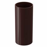 Труба водосточная Docke Premium пластиковая d85 мм 1 м каштан RAL 8017 638886