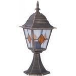 Светильник садово-парковый Arte Lamp Berlin черно-золотой 310 мм E27 75 Вт IP44 (A1014FN-1BN) 990240