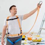 Страховочная система Окапром УС-2аАЖ лента 1,5 м оранжевая/синяя (0204) 810825