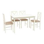 Обеденная группа слоновая кость стол и 4 стула Hudson Dining Set (13692) 992351