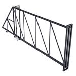 Ворота откатные каркас с комплектом под автоматику Премиум 4х2 м графитовый серый RAL 7024 правые 975822