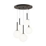 Светильник подвесной Maytoni Basic form E14 200 Вт 18 кв.м черный/белый IP20 (MOD321PL-05B) 1009515