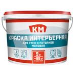 Краска интерьерная КМ база А белая 9 л 1023717