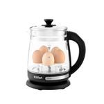 Электрический чайник Kitfort КТ-656 1,5 л с подставкой для варки яиц черный 1020666