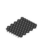 Решетка газонная пластиковая Gidrolica Eco Normal черная C250 530х430х33 мм 604911