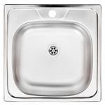 Мойка для кухни Ukinox Классика 48х48х14,5 см врезная сталь (CLM480.480---4K OC) 626317