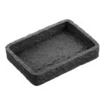 Мыльница для ванной Fora Stone Black настольная полирезин черная (For-STN36BL) 864392