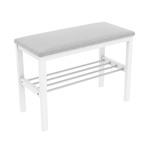 Банкетка для обуви белая Sheffilton SHT-B2 1038178