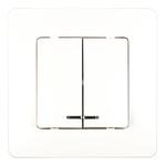 Выключатель Systeme Electric Blanca двухклавишный встраиваемый белый с подсветкой (BLNVS010511) 801090