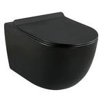 Унитаз подвесной Lavelly Classic Black безободковый черный с сиденьем дюропласт микролифт (1020758) 1020758
