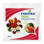 Удобрение сухое универсальное минеральное гранулированное Люкс Fertika 100 г 1052037