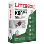 Клей для плитки/ керамогранита/ камня Litokol LitoFlex К80 ECO беспылевой серый класс С2 Е 25 кг 664910