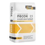 Песок строительный сухой кварцевый фракция 0-2,5 мм 25 кг 105707