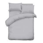 Комплект постельного белья 1,5-спальный сатин Lorikeet Solo серый с простыней на резинке 160х200х30 см 1056614