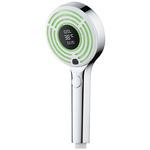 Лейка для душа ARGOtech Digit d120 мм 3 режима без шланга пластик хром/белая (AGD 20.1313S B) 1071606