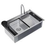 Мойка для кухни Mixline Pro 75х46х22 см врезная многофункциональная сталь сатин (552103) 1072446