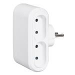 Разветвитель (четверник) Legrand Helium (50650) без заземления 6 А 230 В 3,6 кВт 4 розетки IP20 белый