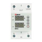 Реле напряжения модульное EKF PROxima (MRVA-63A) 230 В 63 А тип AC 4P+N с дисплеем 1036875
