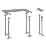 Комплект для монтажа фундамента откатных ворот на винтовых стойках Оптима