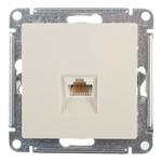 Розетка компьютерная Systeme Electric AtlasDesign встраиваемая бежевая RJ45 (ATN000283) 650647