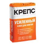 Клей для плитки/ керамогранита/ камня Крепс Усиленный серый (класс C1T) 25 кг