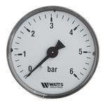 Манометр Watts (10008092) 1/4 НР(ш) аксиальный 6 бар d50 мм