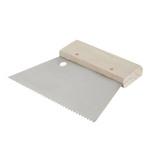 Шпатель для клея зубчатый Hardy 180 мм B2 нержавеющая сталь с деревянной ручкой (0825-661802) 661579