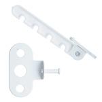 Ограничитель открывания створки Гребенка ПВХ белый 647799