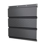 Софит металлический с центральной перфорацией Grand Line графитовый серый RAL 7024 2000х357х0,45 мм 682044