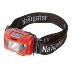 Фонарь налобный Navigator светодиодный 1 LED 3 Вт аккумуляторный Li-Pol 600 мАч пластик (140374) 633059