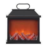 Интерьерное украшение камин светодиодный Neon-Night (511-004) для дома черный 4 LED свечение Теплый белый авангард 693100