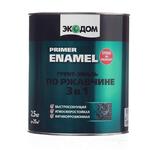 Грунт-эмаль по ржавчине Экодом серая 3в1 полуматовая 2,5 кг