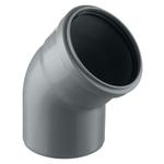Отвод Pro Aqua Comfort d110 мм 45° пластиковый для внутренней канализации